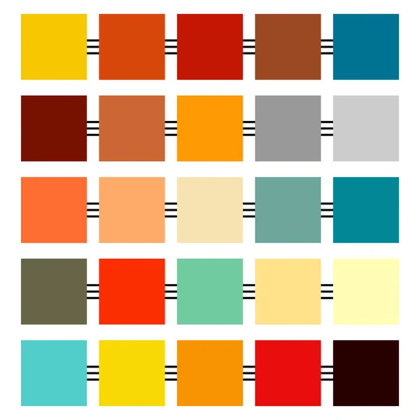 Set of retro colours — Stock Vector