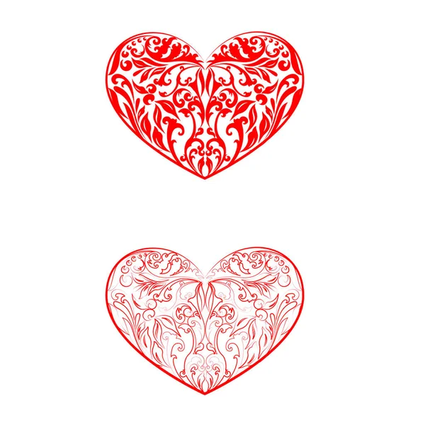 San Valentín corazones conjunto — Vector de stock