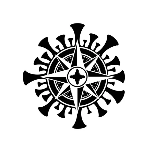 Symbol windrozy koronawirusowej — Wektor stockowy