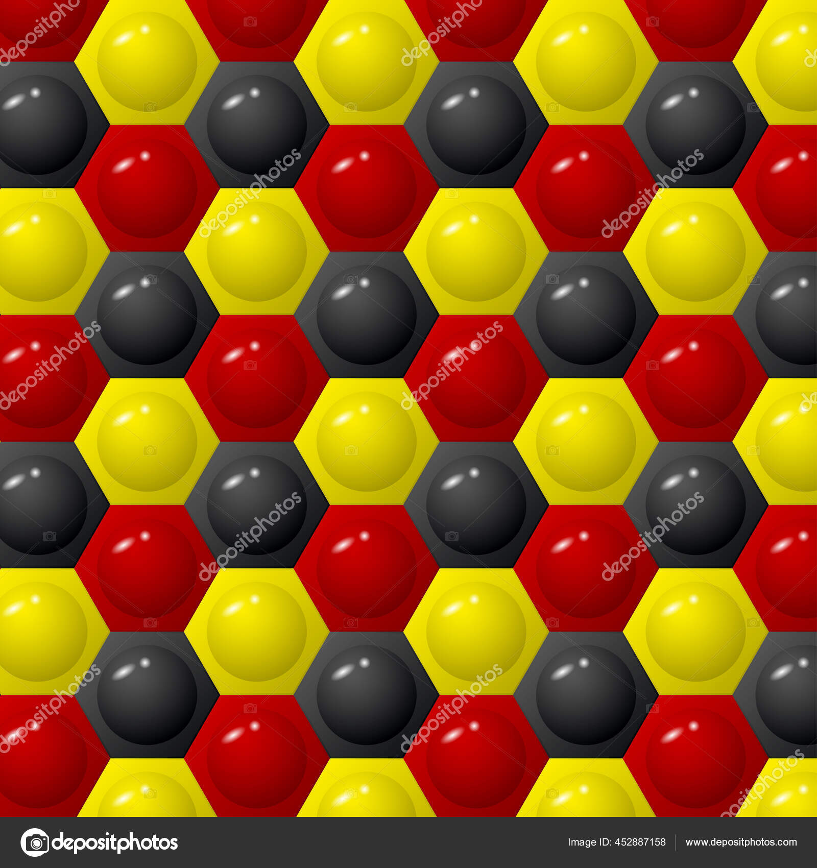 Hexagon three color background Stock Vector by ??longquattro 452887158