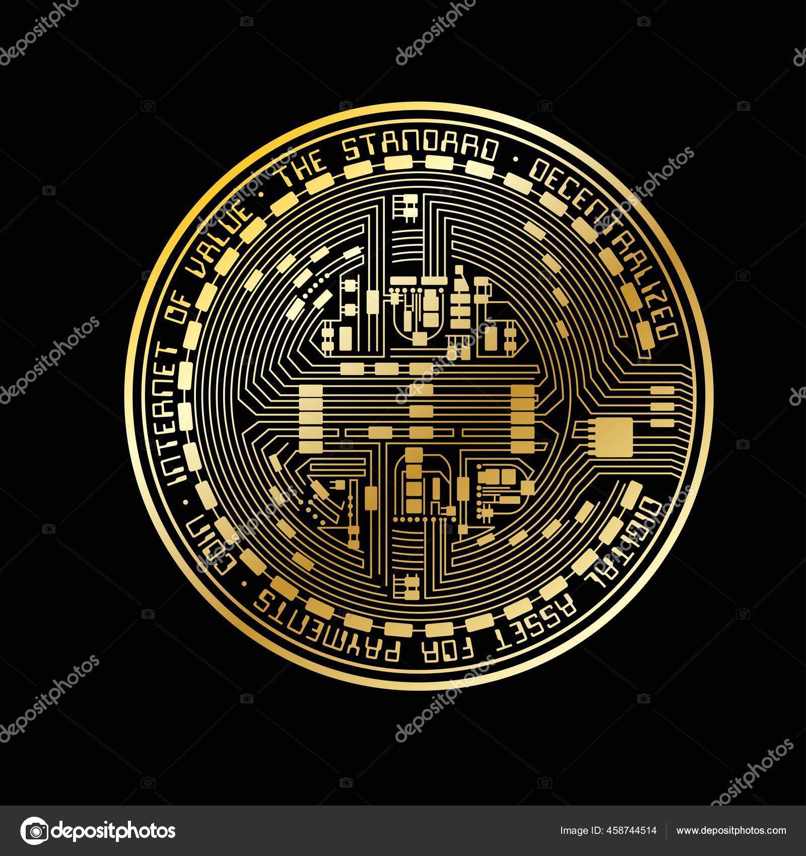 Empty coin gold silhouette Stock Vector by ©longquattro 458744514