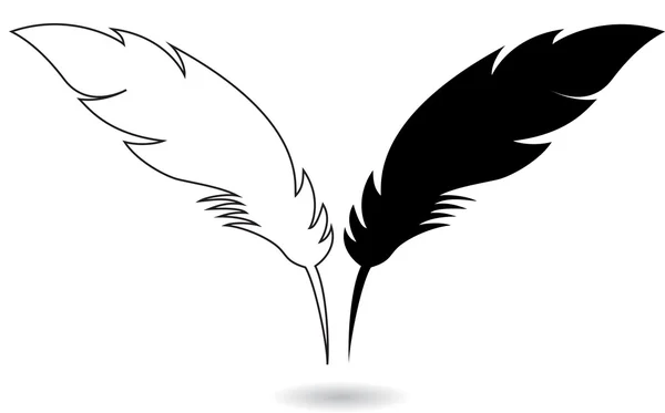 Plumas — Vector de stock