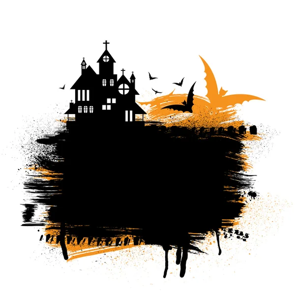 Halloween castle — Stock Vector