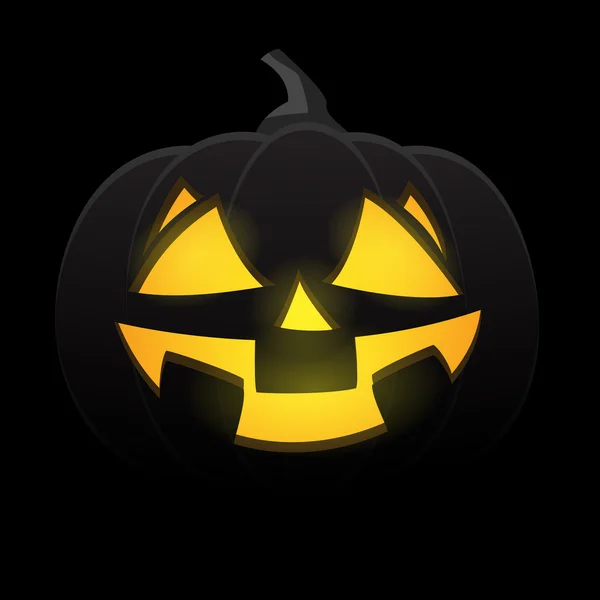 Halloween pompoen glimlach — Stockvector