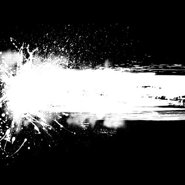 Beyaz mürekkep lekesi afiş