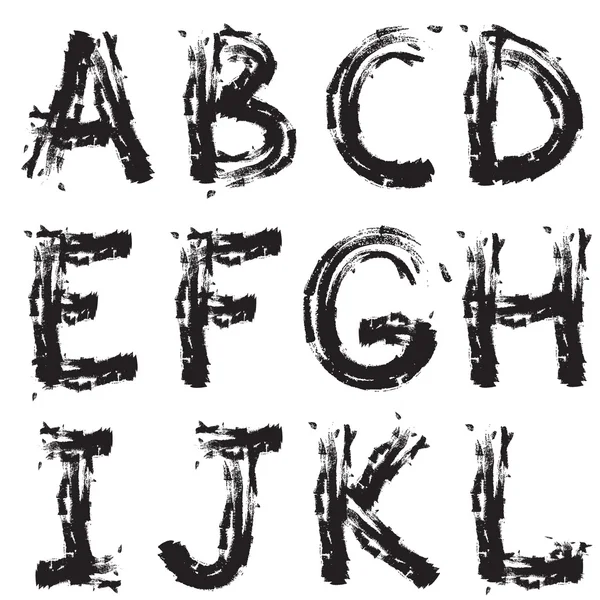 Гранж-шрифт — стоковый вектор