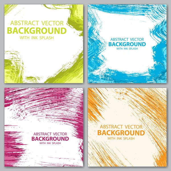 Four color backgrounds — Stock Vector