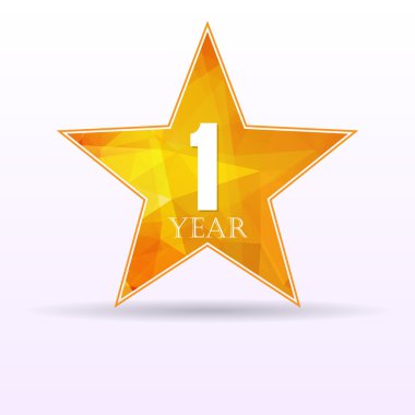 Yıldız arka plan yıldönümü 1