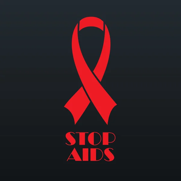 Fermare l'AIDS — Vettoriale Stock