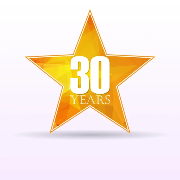 Star background anniversary 30 — Stock Vector