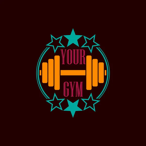 Gym symbol background — Stock Vector