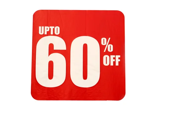 Discount sale tecken framför på en butik — Stockfoto