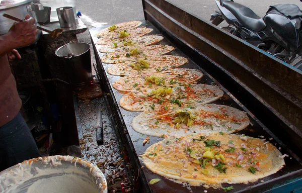 Indiai Utcai Élelmiszer Szállító Hogy Dosa — Stock Fotó