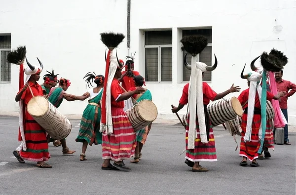 Indian  tribal dance — Stock Photo, Image