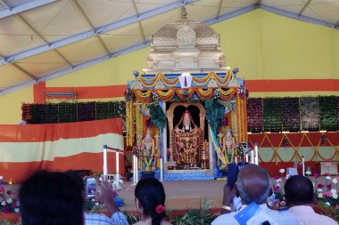 Hindu tanrısı balaji / venkatesa model Ttd tarafından tapınakta bir olay