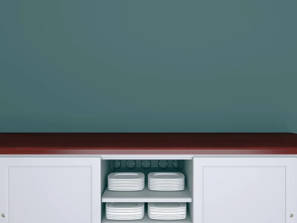 Klasszikus konyha design. Stock Kép