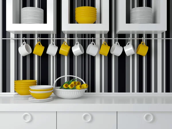 Diseño de cocina moderna. Imagen De Stock