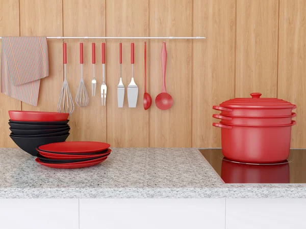 Diseño de cocina moderna. — Foto de Stock