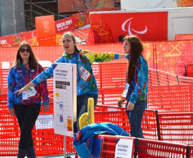 Erişim denetimi bölgesi kış Paralimpik Oyunları 2014 Soçi'nin gönüllü.
