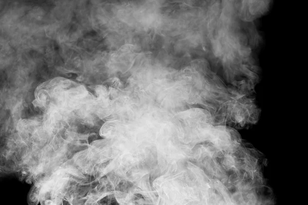 Smoke on black background — Stock Photo, Image