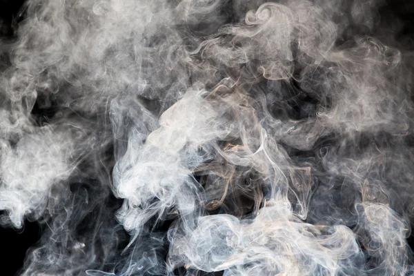 Smoke on black background — Stock Photo, Image