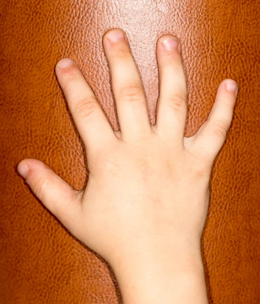 孩子的手 — 图库照片