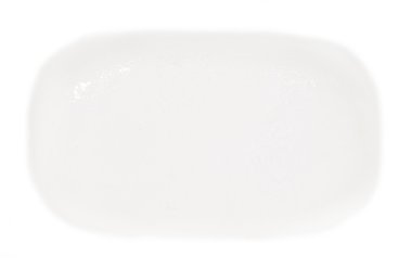 Beyaz sabun beyaz bir arka plan üzerinde