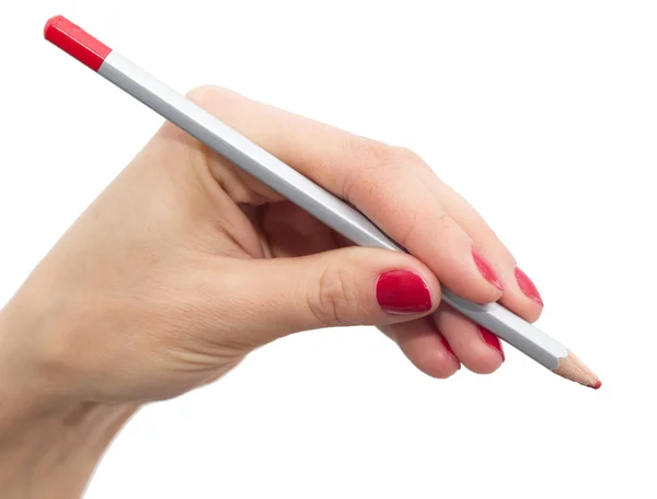 Pencil in hand — Stock Photo, Image