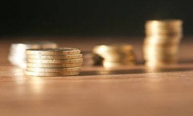 Madeni para. yakın çekim