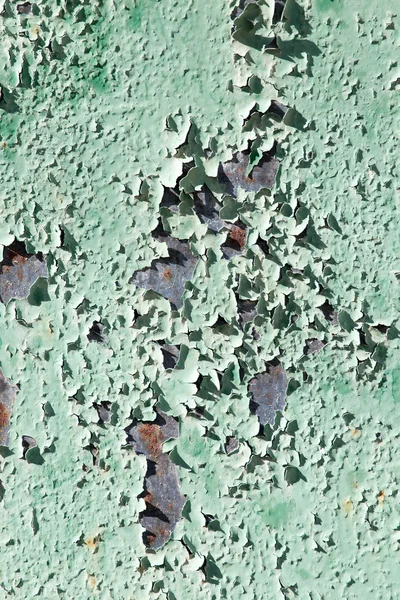 Old background of rusty metal painted green — Stock Photo, Image