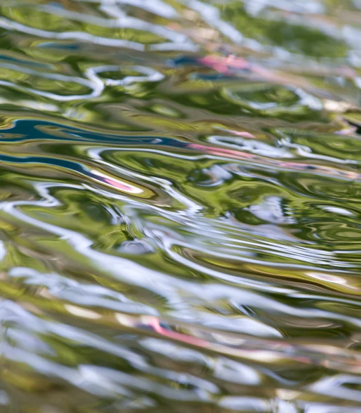 Superficie colorata astratta dell'acqua — Foto Stock