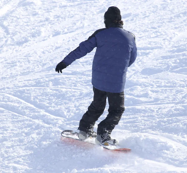 Les skieurs dans la neige — Photo