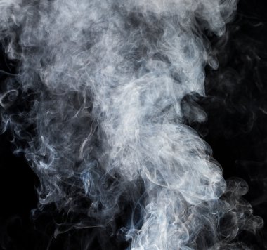 dumanı siyah arkaplanda