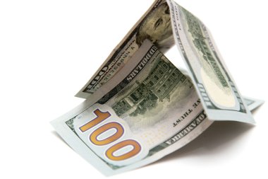 yüz dolarlık banknotlar arka plan yaptı