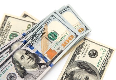 yüz dolarlık banknotlar arka plan yaptı