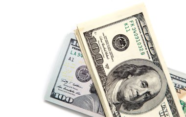 yüz dolarlık banknotlar arka plan yaptı