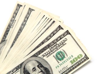 yüz dolarlık banknotlar arka plan yaptı