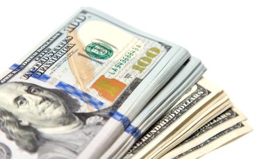 yüz dolarlık banknotlar arka plan yaptı
