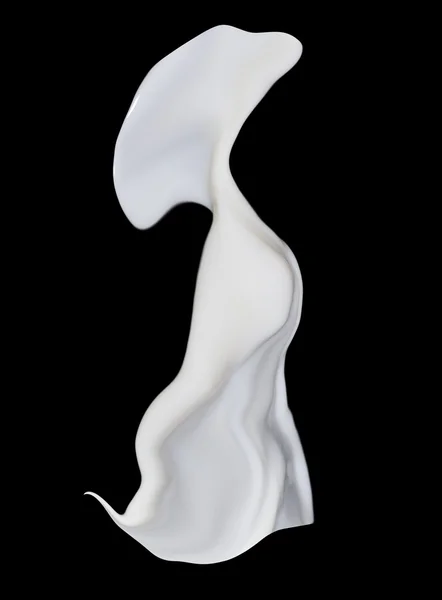 Milk splash on black background — Stock Photo, Image