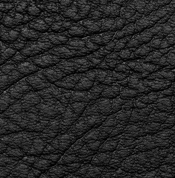 Bakgrund av svart läder — Stockfoto