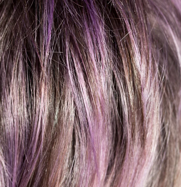 Trança de cabelo roxo — Fotografia de Stock