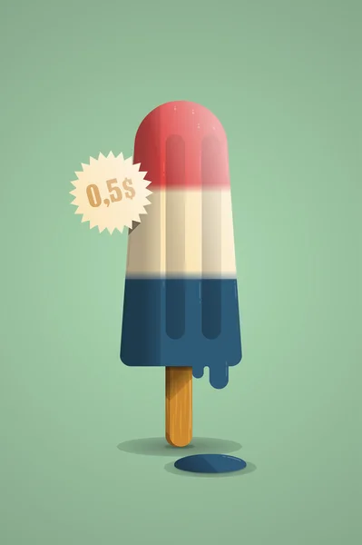 カラフルなアイスクリーム — ストックベクタ