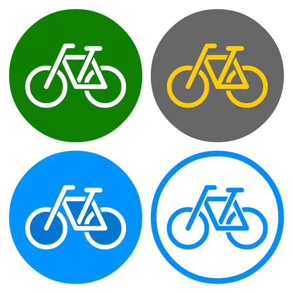 Bisiklet lane işareti — Stok Vektör