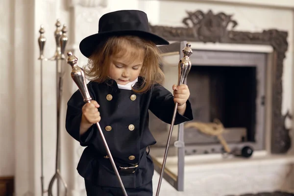 Chimney Sweep Playful Girl — Stock Photo, Image