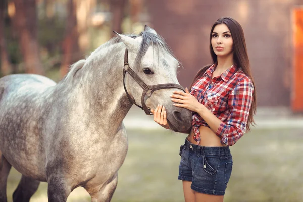 A girl and a horse sex in Baku