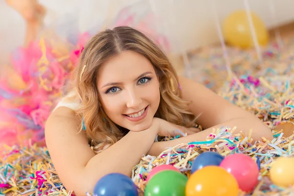 Beautiful woman party portrait — Stock Photo, Image