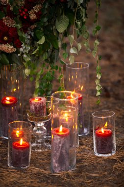 Düğün dekorasyon doğa üzerinde