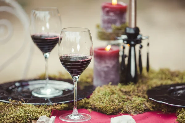 Mesa de boda de estilo rústico . —  Fotos de Stock