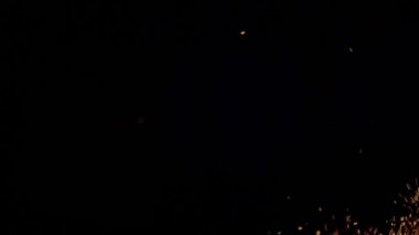 Kıvılcım ve Ateşin Güzel Soyut Arkaplanı