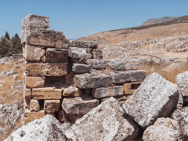 Hierapolis City Ruin in Turchia a Pamukkale. — Foto Stock